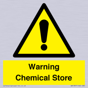Warning Chemical Store